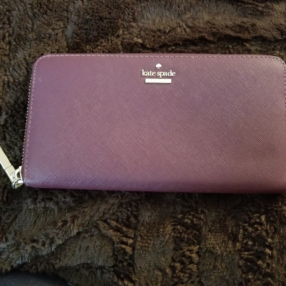 EUC Kate Spade Burgundy Leather Wallet